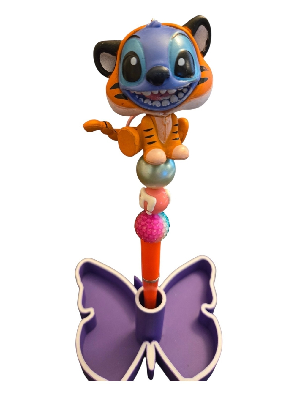Handmade Orange Tiger Character Pen